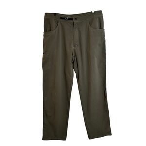 Mountain‎ Hardwear Cargo Pants Size L Khaki Green Utility Hiking Cotton Twill
